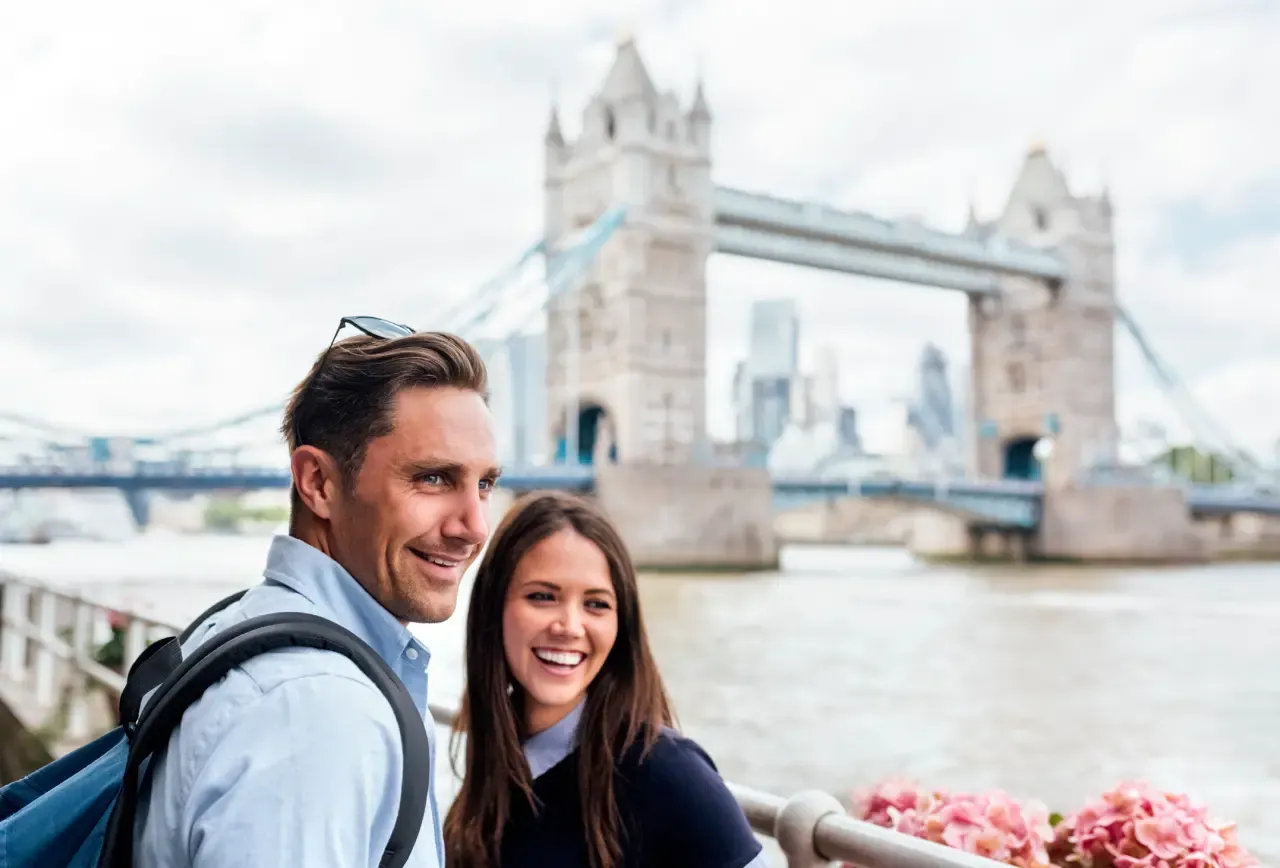 A couple near Tower Bridge