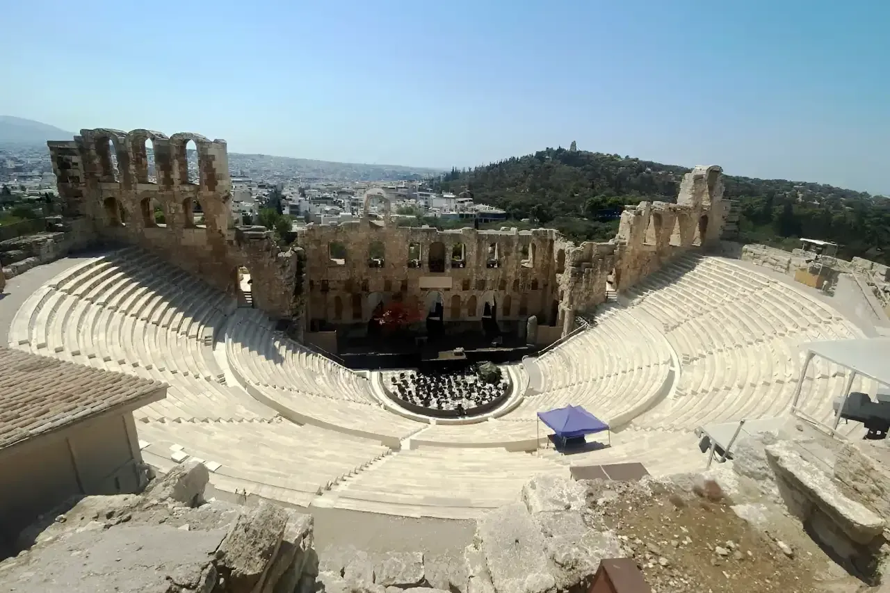 The area surrounding the Odeon of Herodes Atticus