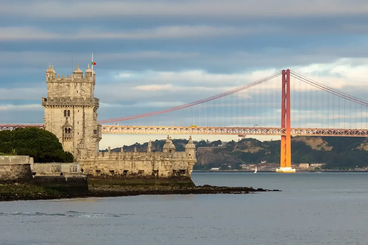 Belém Tower and April Bridge