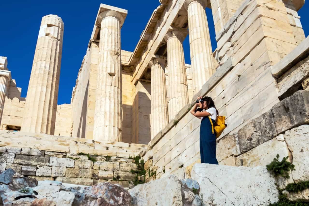 Best time to take photos at the Acropolis