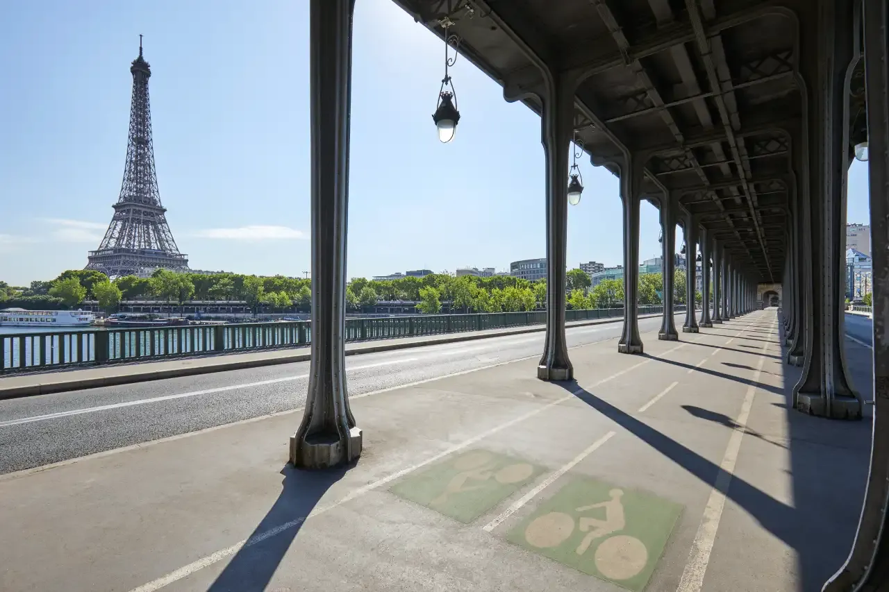 Bike lane in Paris