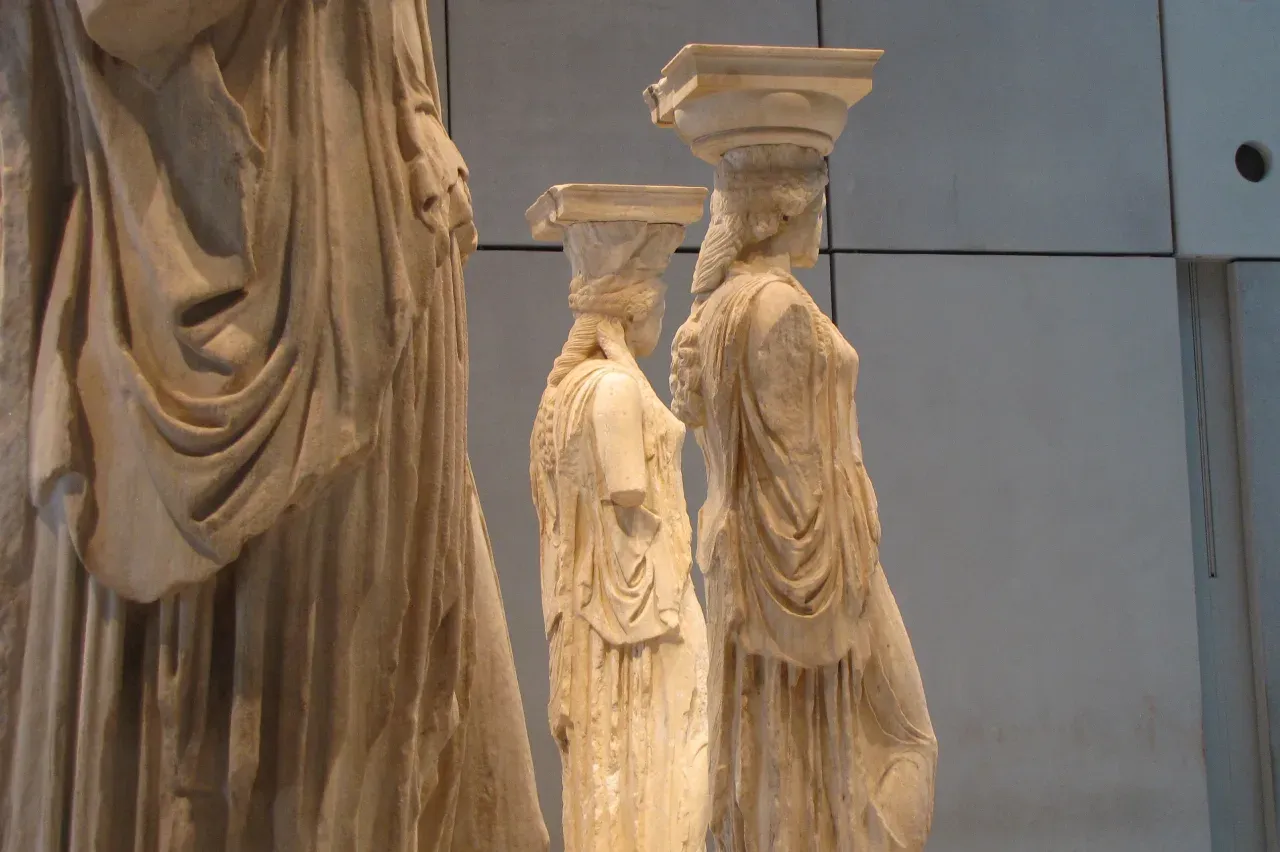 Caryatids at the Acropolis Museum