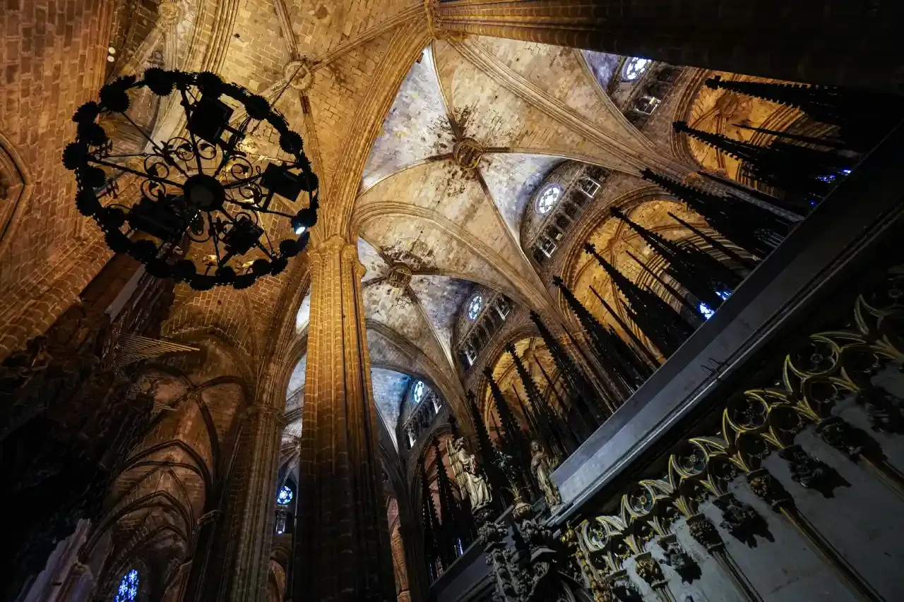 Central nave of Barcelona Cathedral