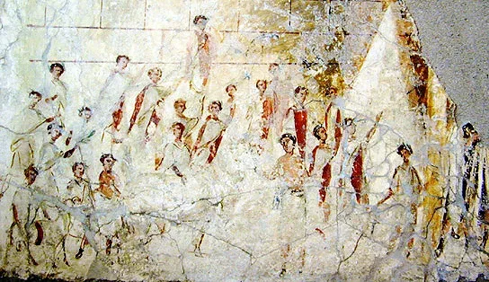 Compitalia fresco from 1800-1900
