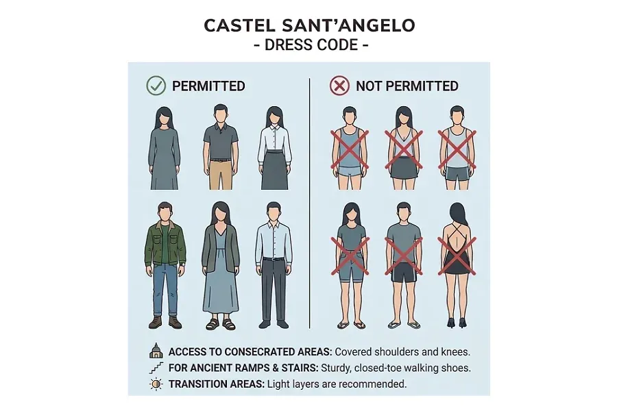 Dress code for Castel Sant'Angelo