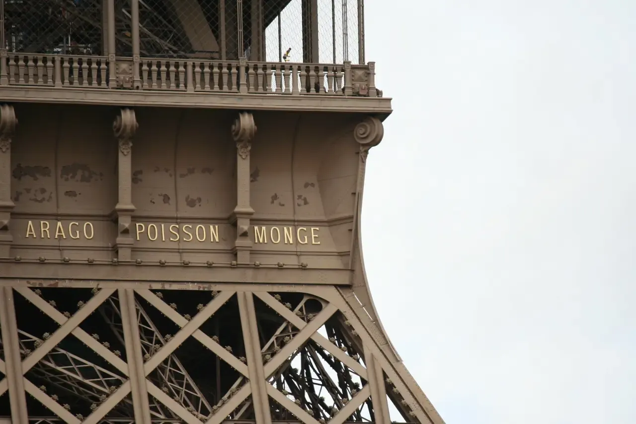 The Eiffel Tower with scientist names