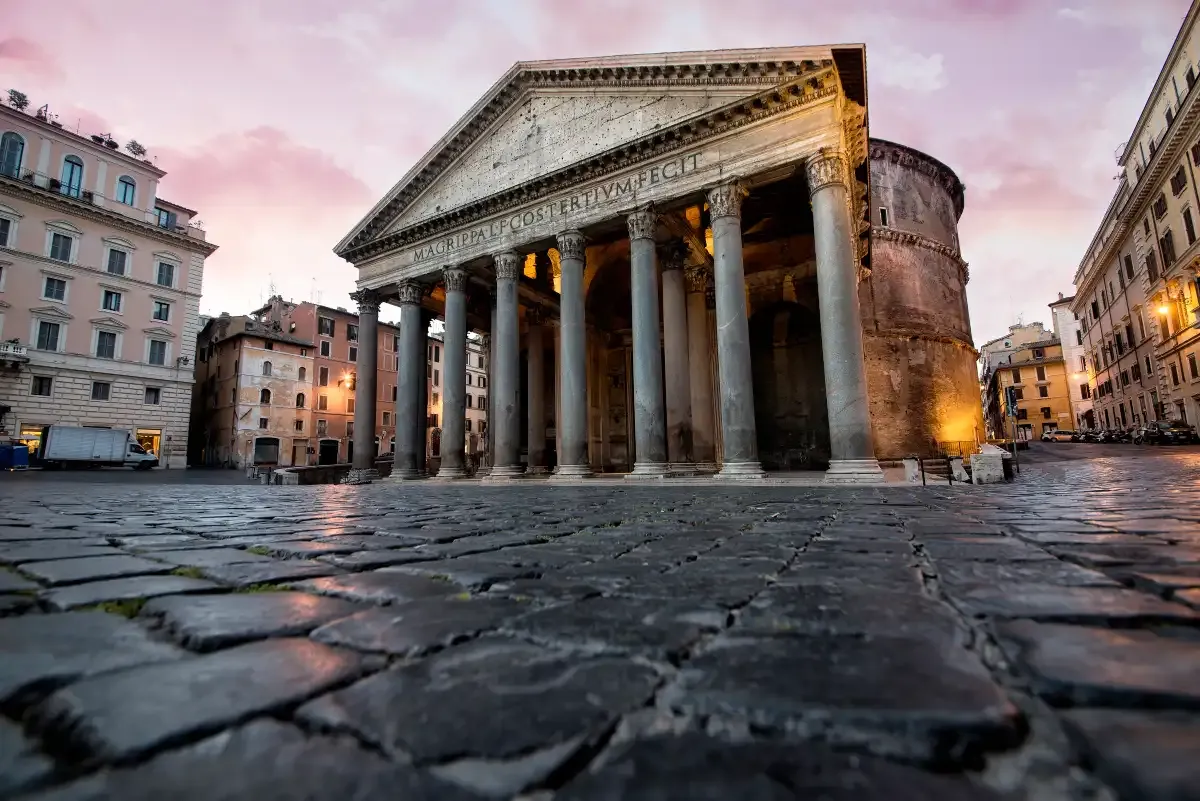 Exterior of the Pantheon in Rome
