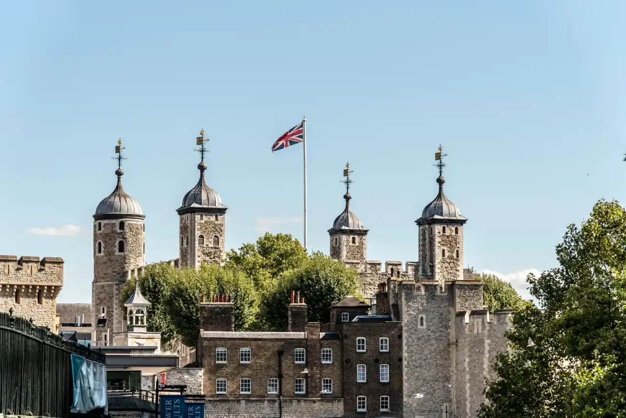 Flag on the Tower of London