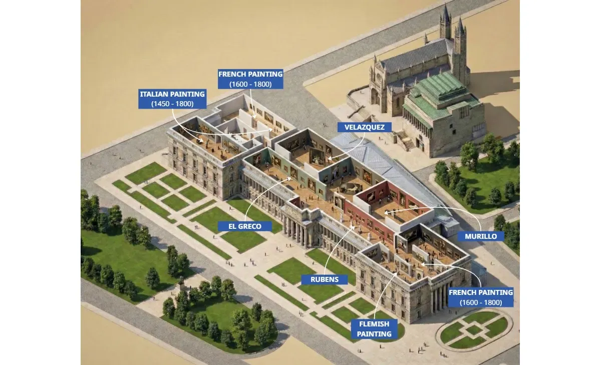 Floor plan Prado Museum
