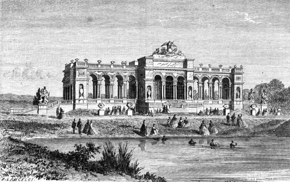 The Gloriette of Schönbrunn Palace in 1863