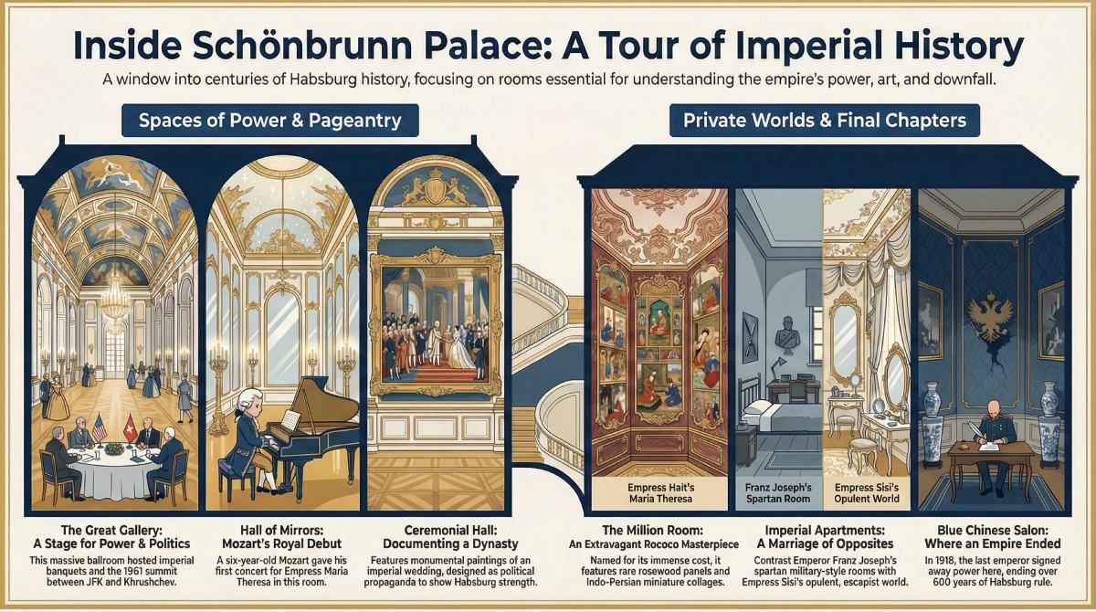 Inside Schönbrunn Palace