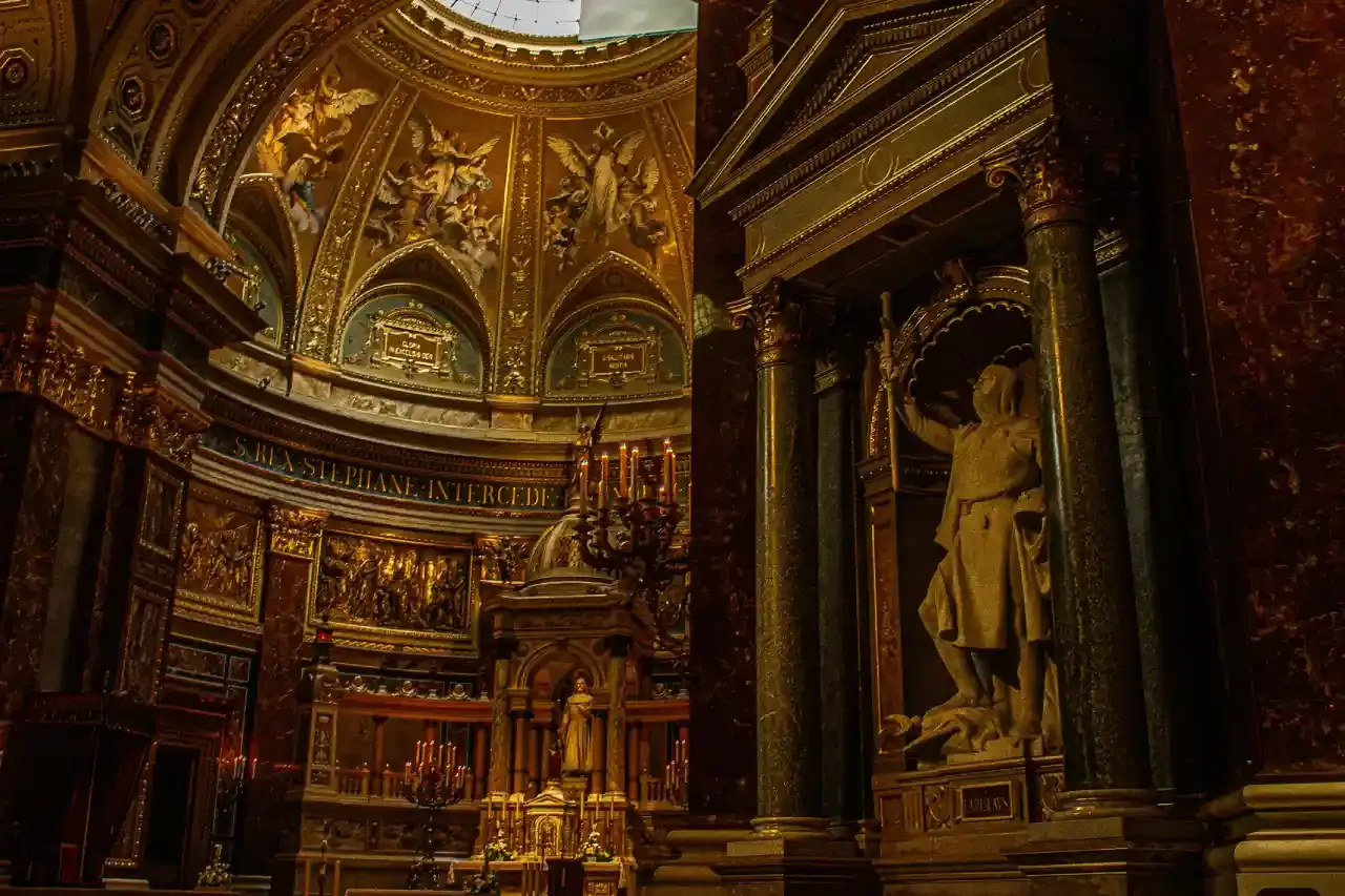 Interior ornamentation of St. Stephen's Basilica