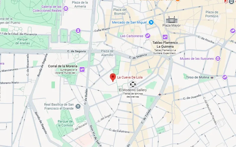 La Cueva de Lola location