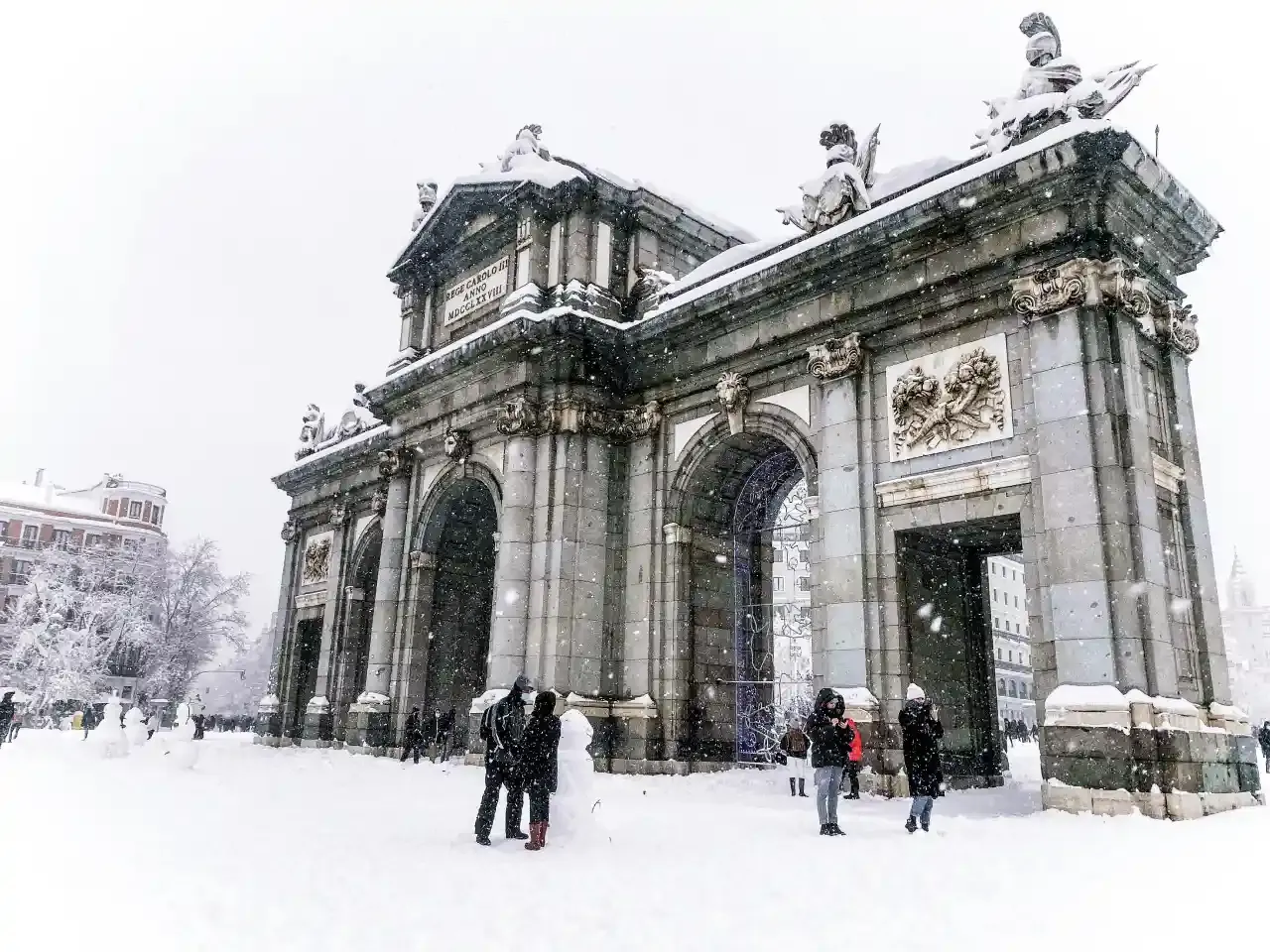 Madrid in winter
