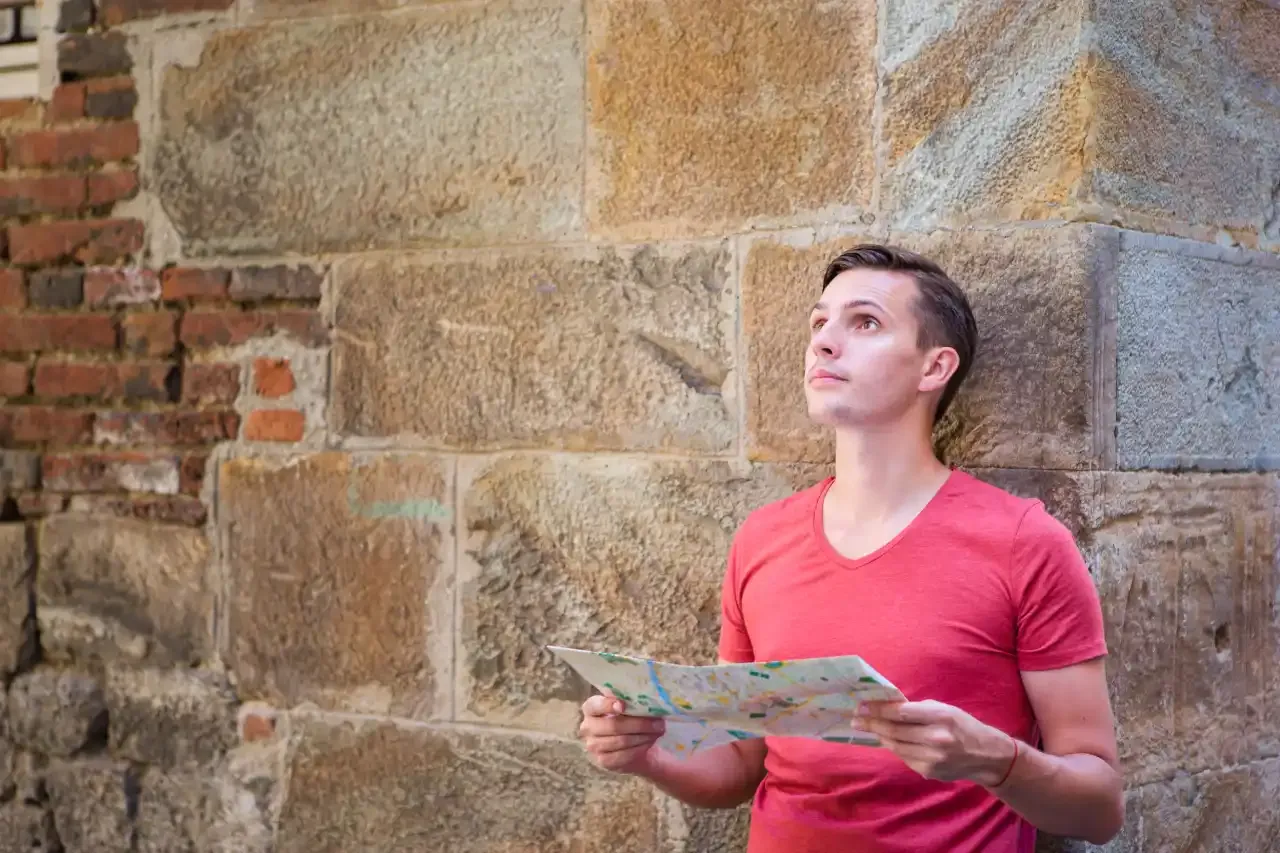 Man with a map