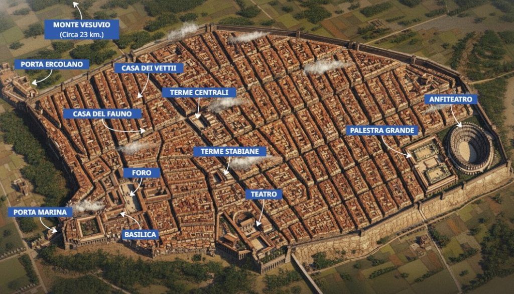 Mappa di Pompei