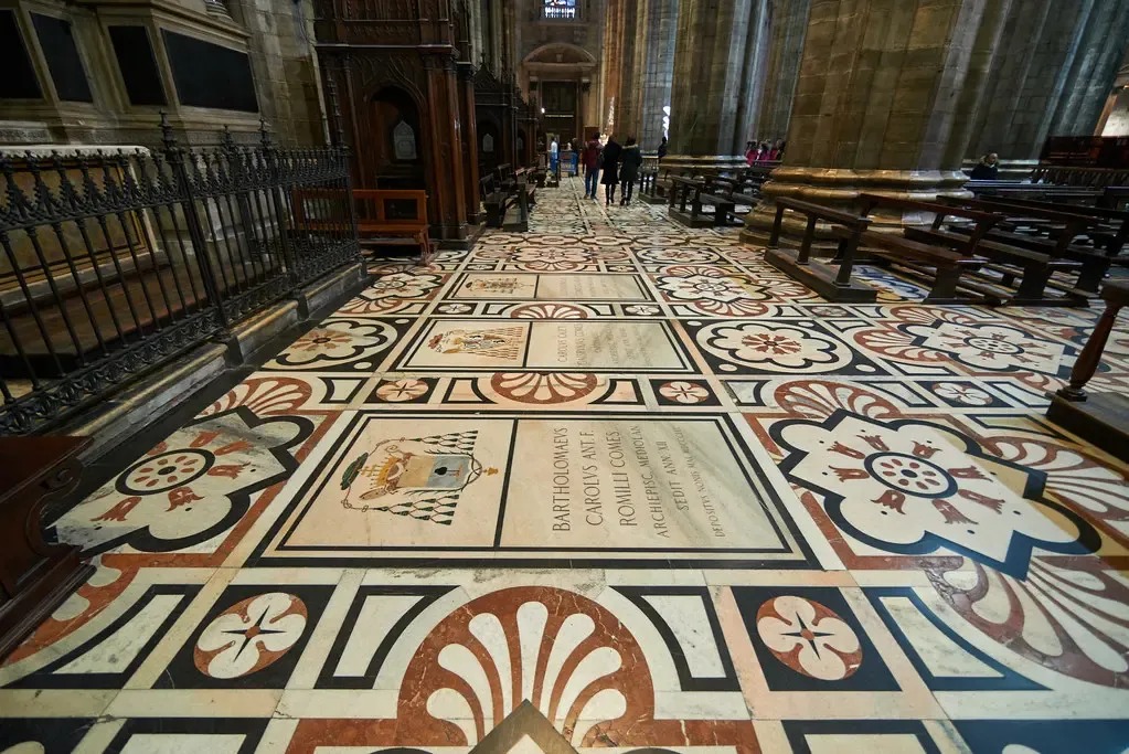 Marble floor of the Duomo di Milano