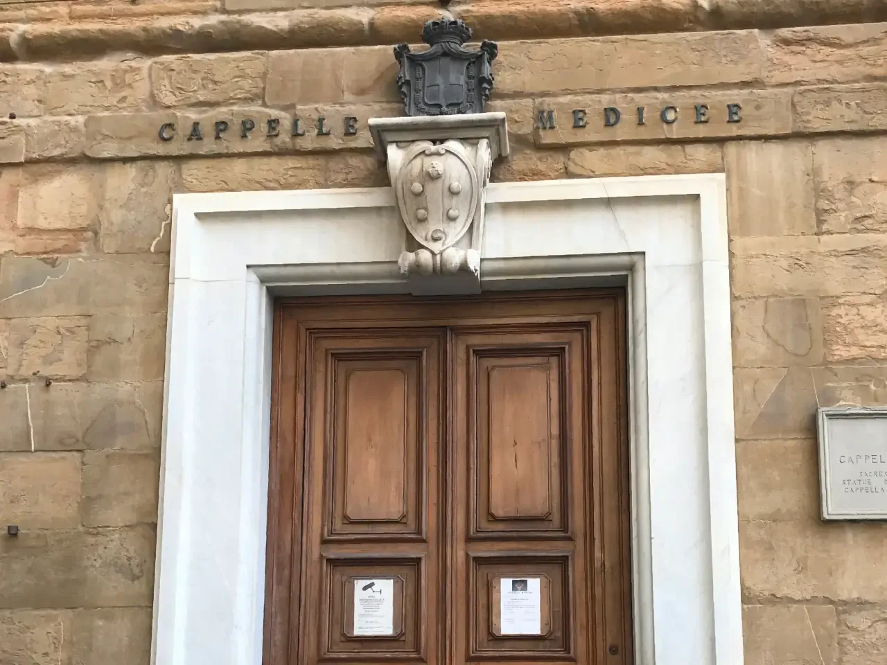 Medici Chapel closing days