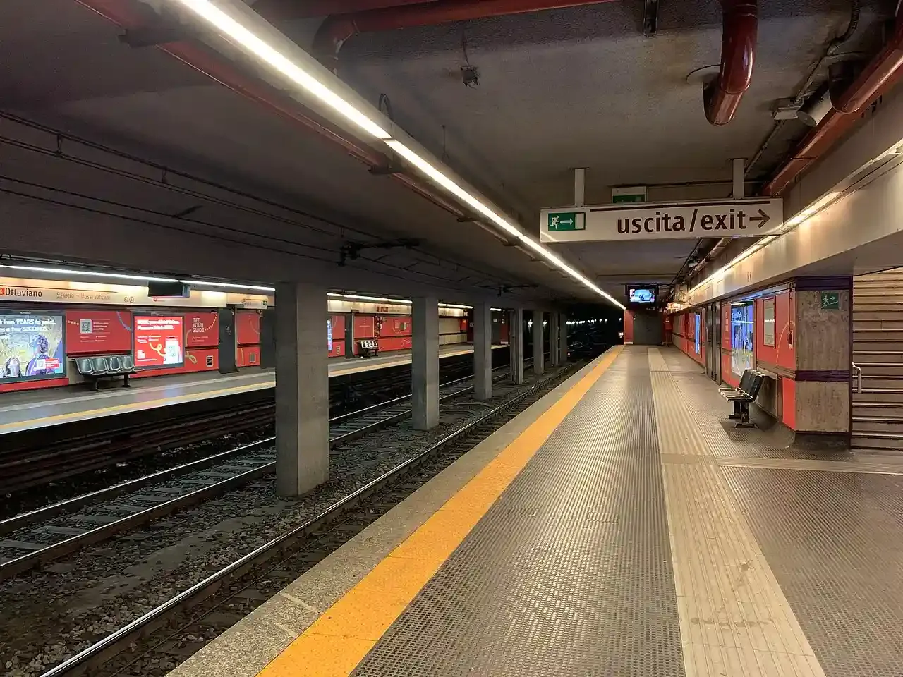 Metro Station Line A Ottaviano San Pietro, Rome