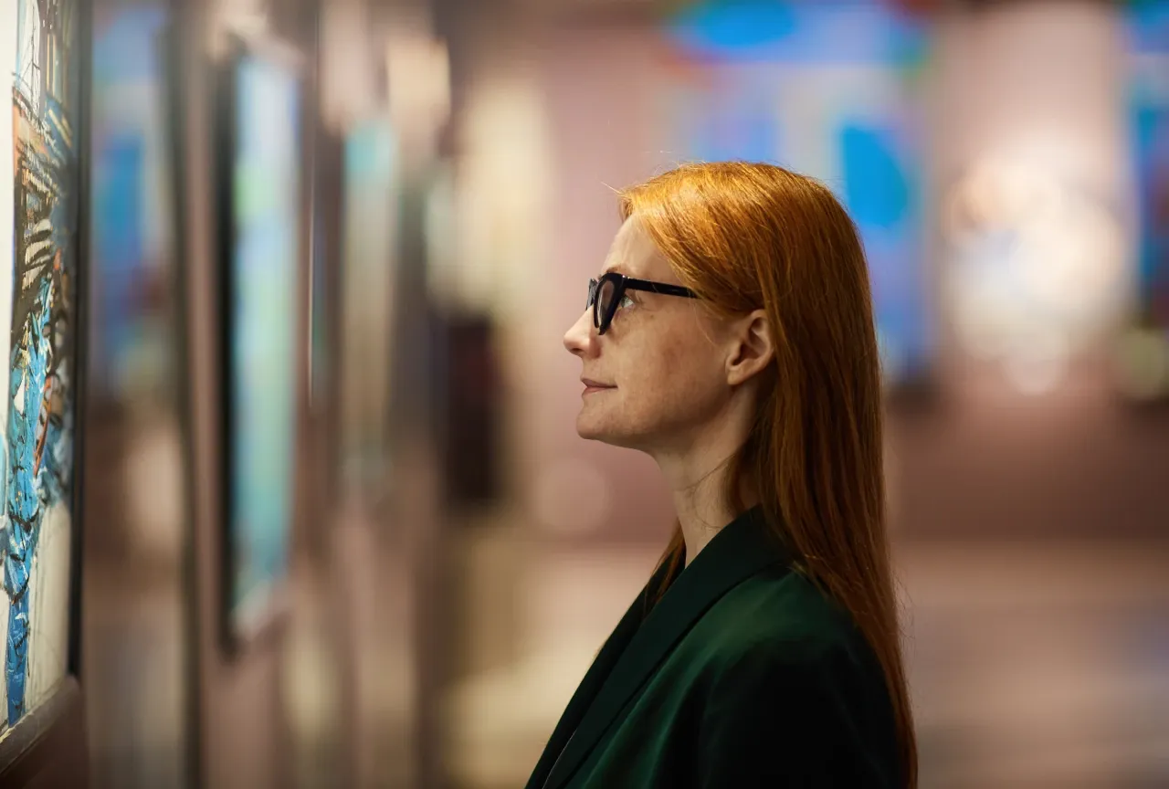 Woman at Museum