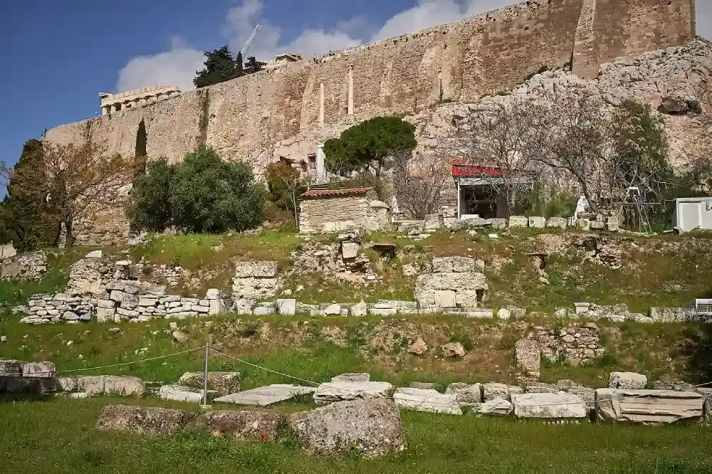 The ruins of the Odeon of Pericles