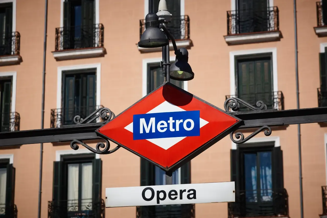 Opera metro station in Madrid