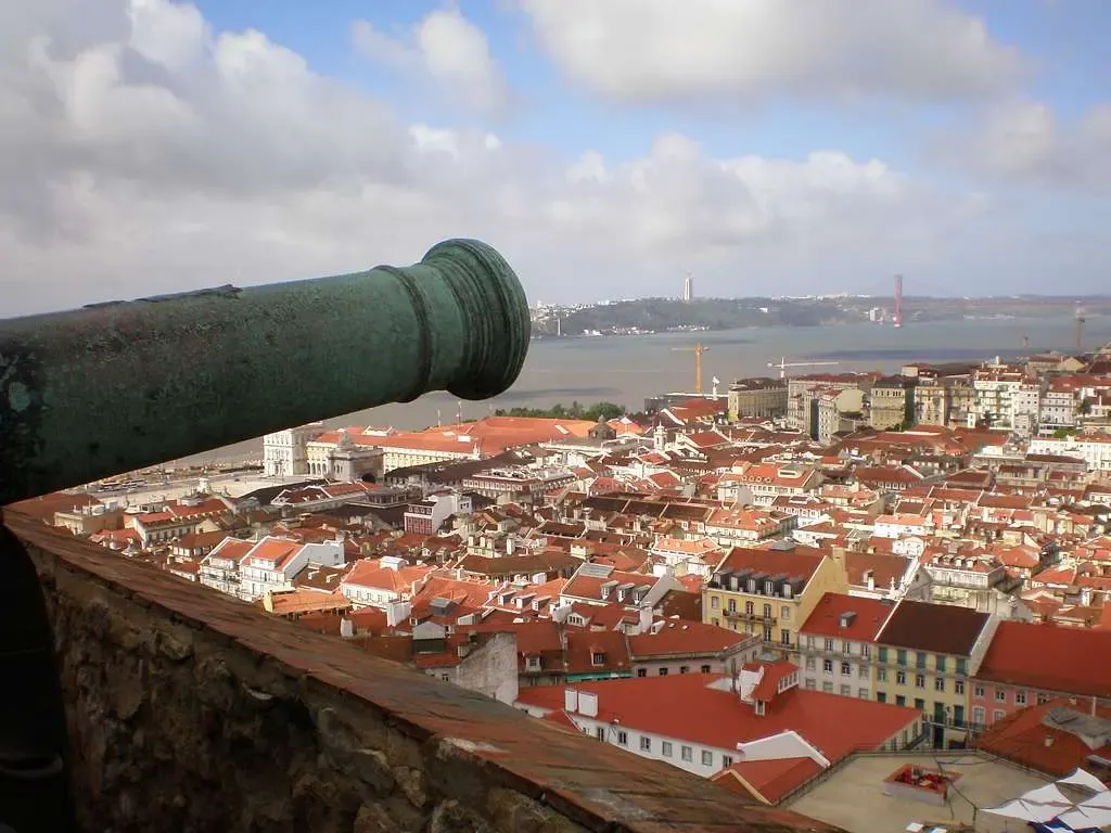 Panoramic view of Lisbon from Castelo de São Jorge