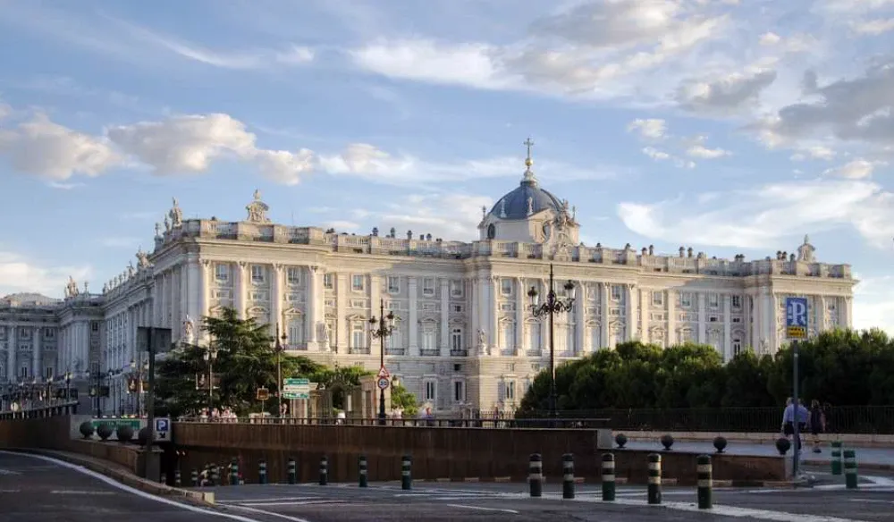 Parking at the Royal Palace in Madrid