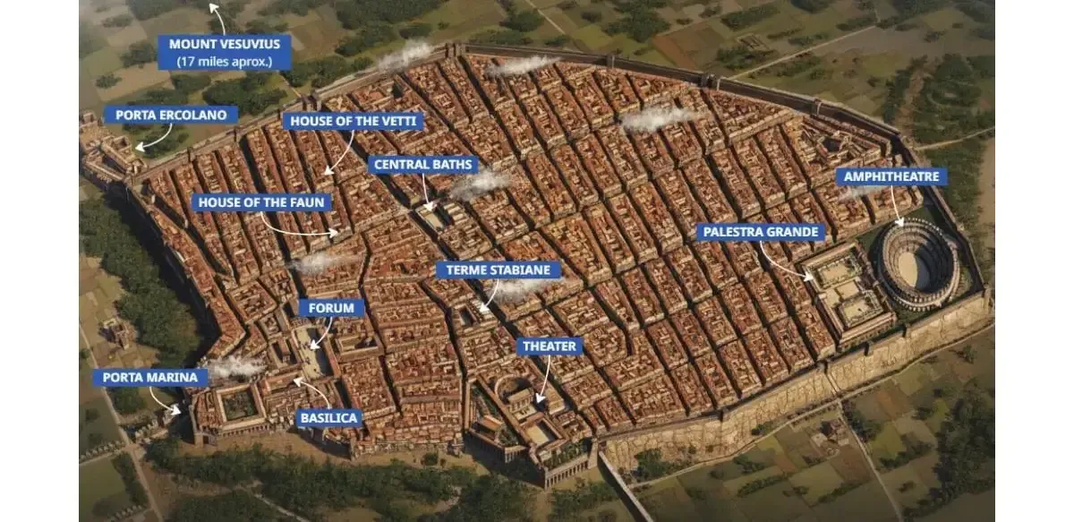 Pompeii map