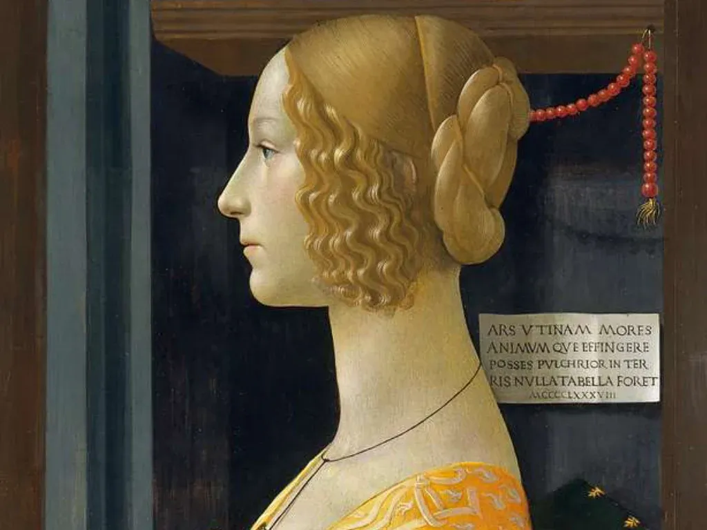 "Portrait of Giovanna degli Albizzi Tornabuoni" by Domenico Ghirlandaio