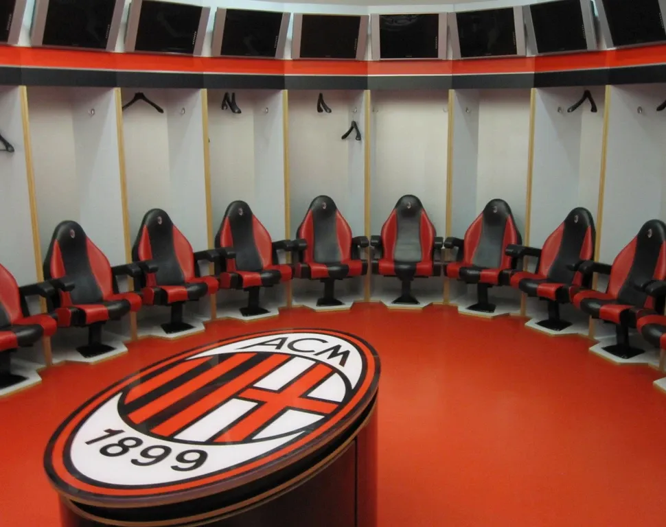 San Siro Stadium changing rooms