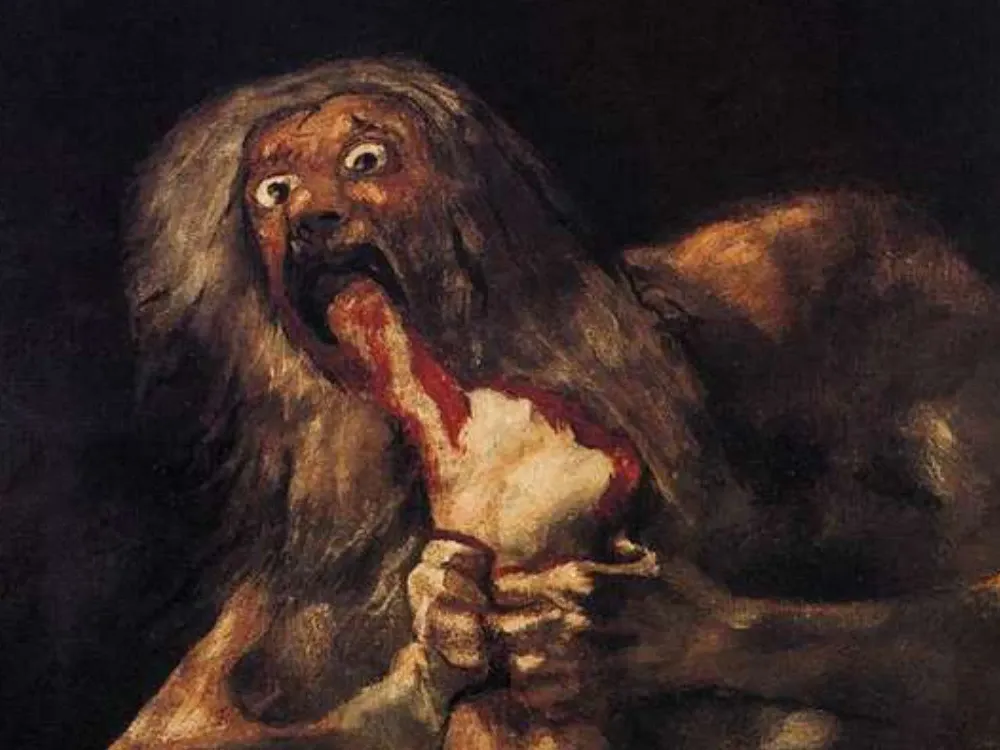 "Saturn Devouring His Son" by Francisco de Goya