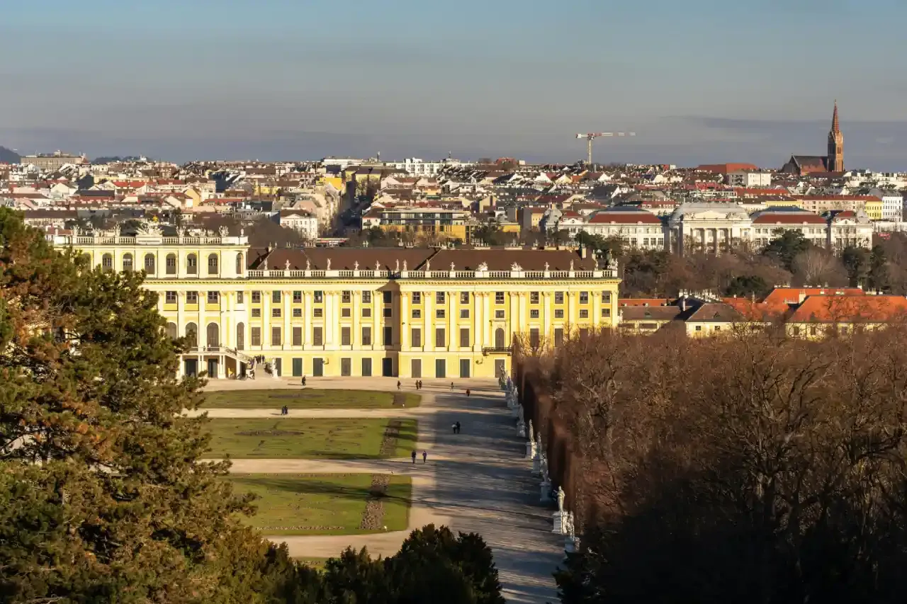 Schönbrunn Palace in autumn