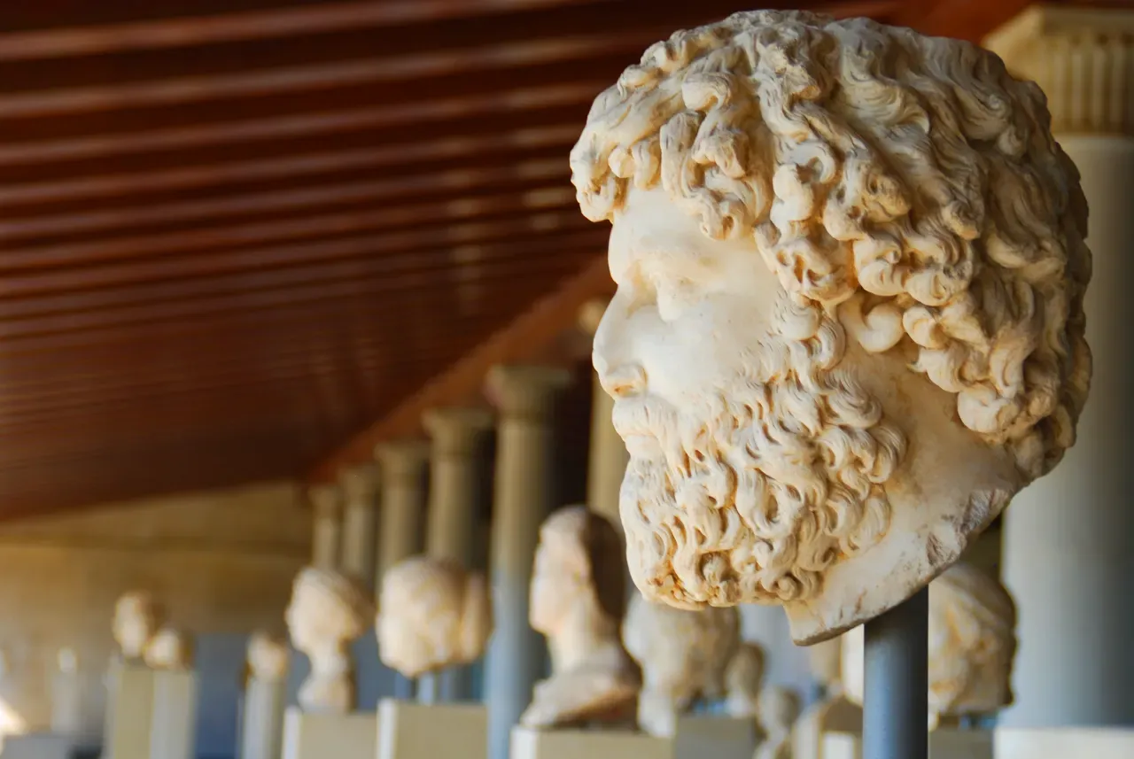 Sculptures in the Stoa of Attalos