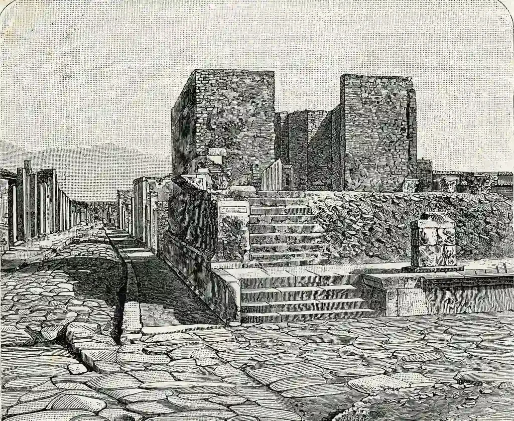 Temple of Fortuna Augusta in 1894
