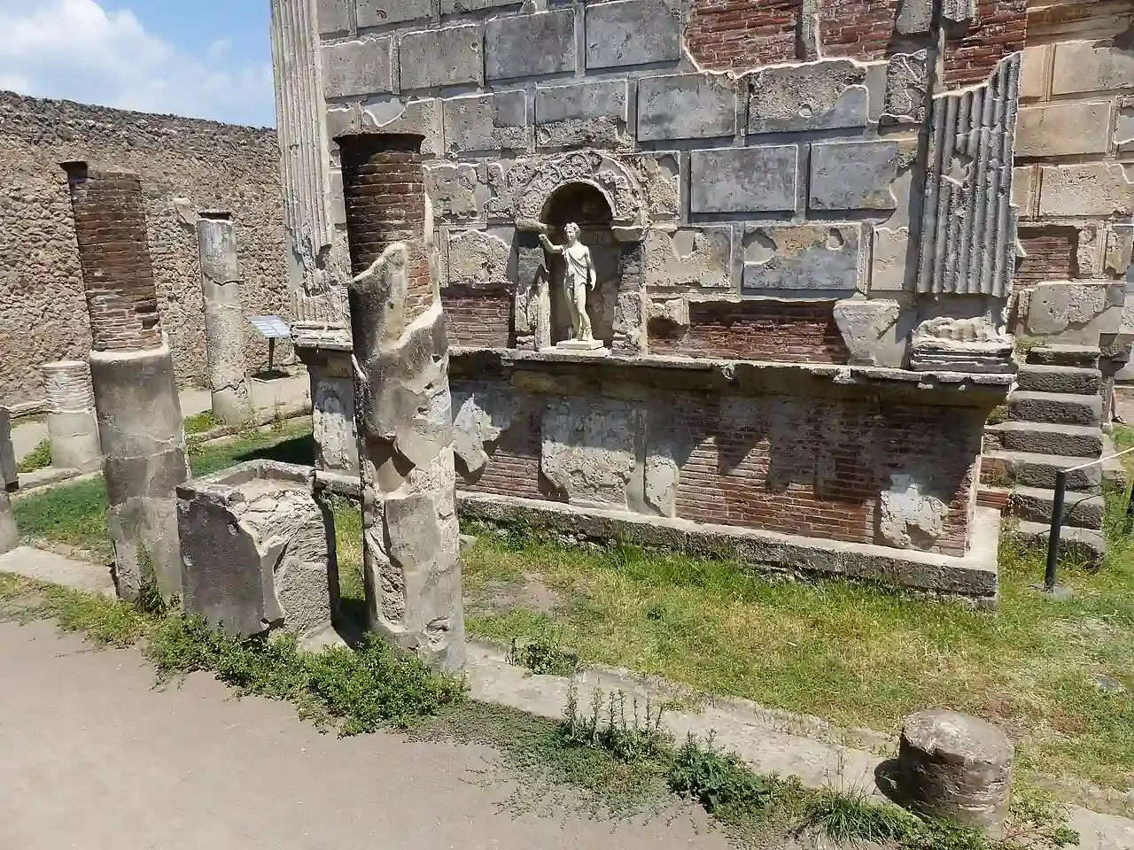 Statue of Isis in the temple