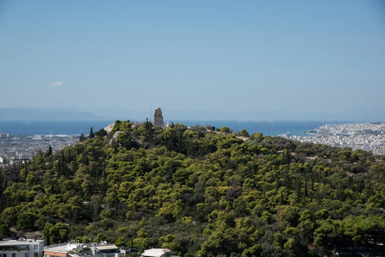 view of philopappos hill