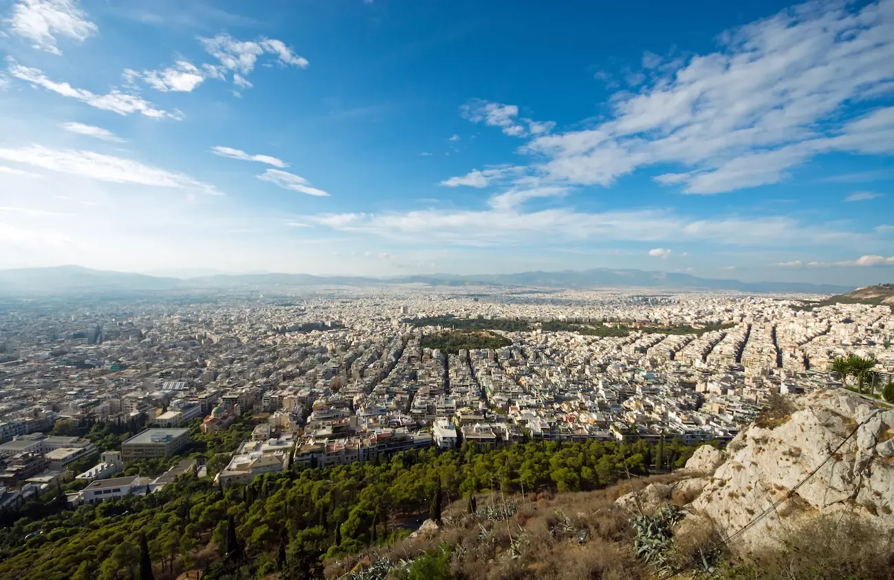 view over athens