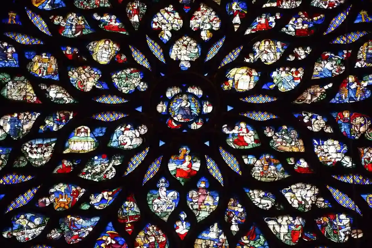 Western rose window of the Sainte-Chapelle